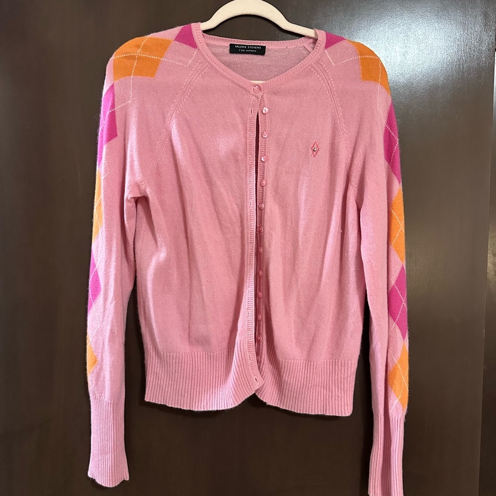 Valerie Stevens Pink Cashmere Sweater